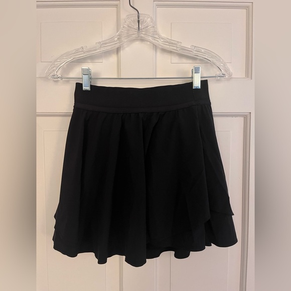 Lululemon Court Rival High Rise Skirt *Tall Black Size 4 - Picture 5 of 8
